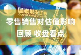 零售销售对估值影响回顾 收盘看点