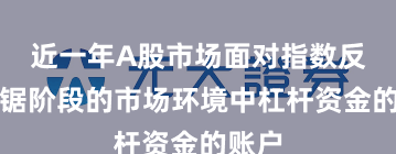 近一年A股市场面对指数反复拉锯阶段的市场环境中杠杆资金的账户