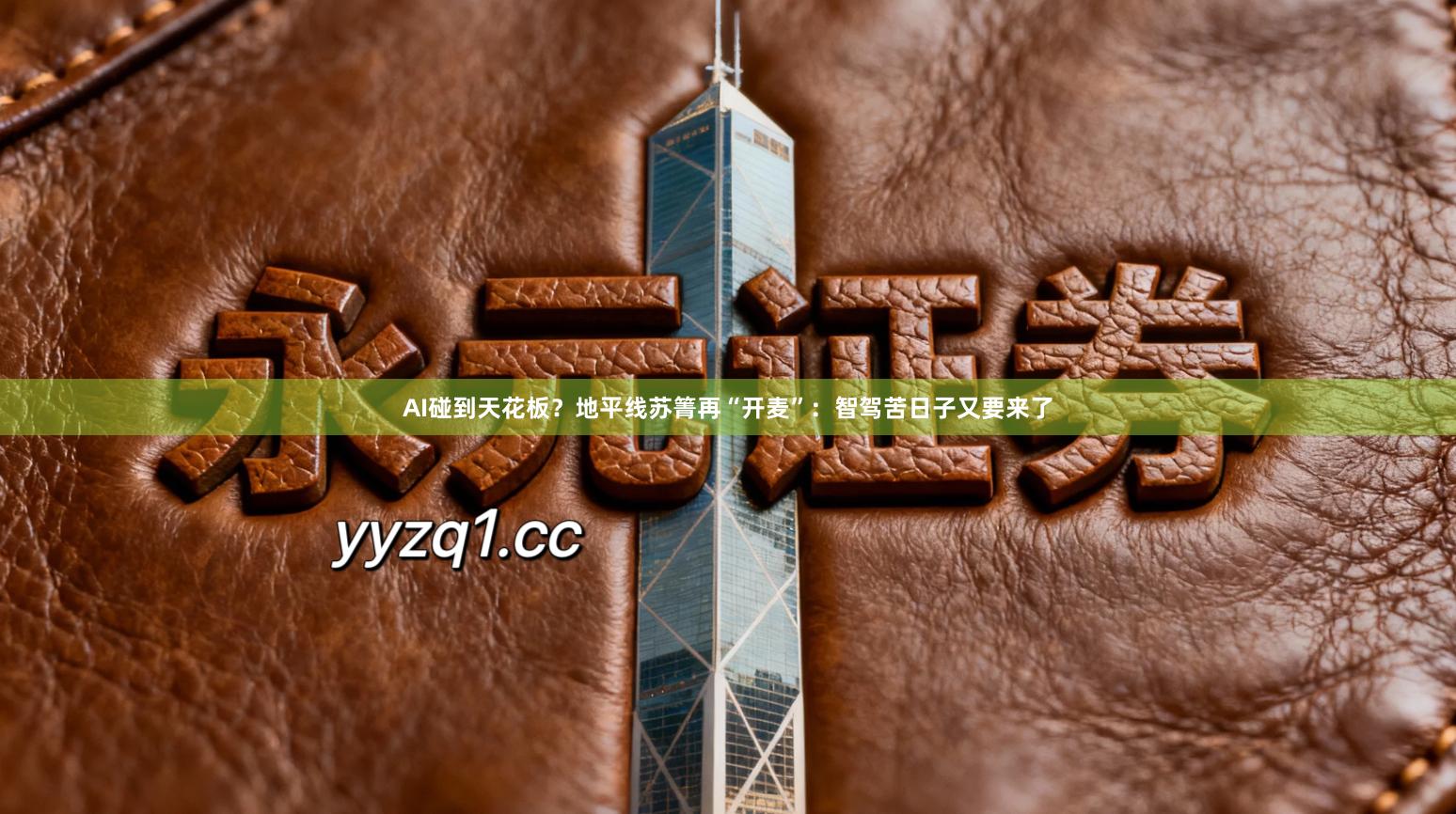 AI碰到天花板？地平线苏箐再“开麦”：智驾苦日子又要来了