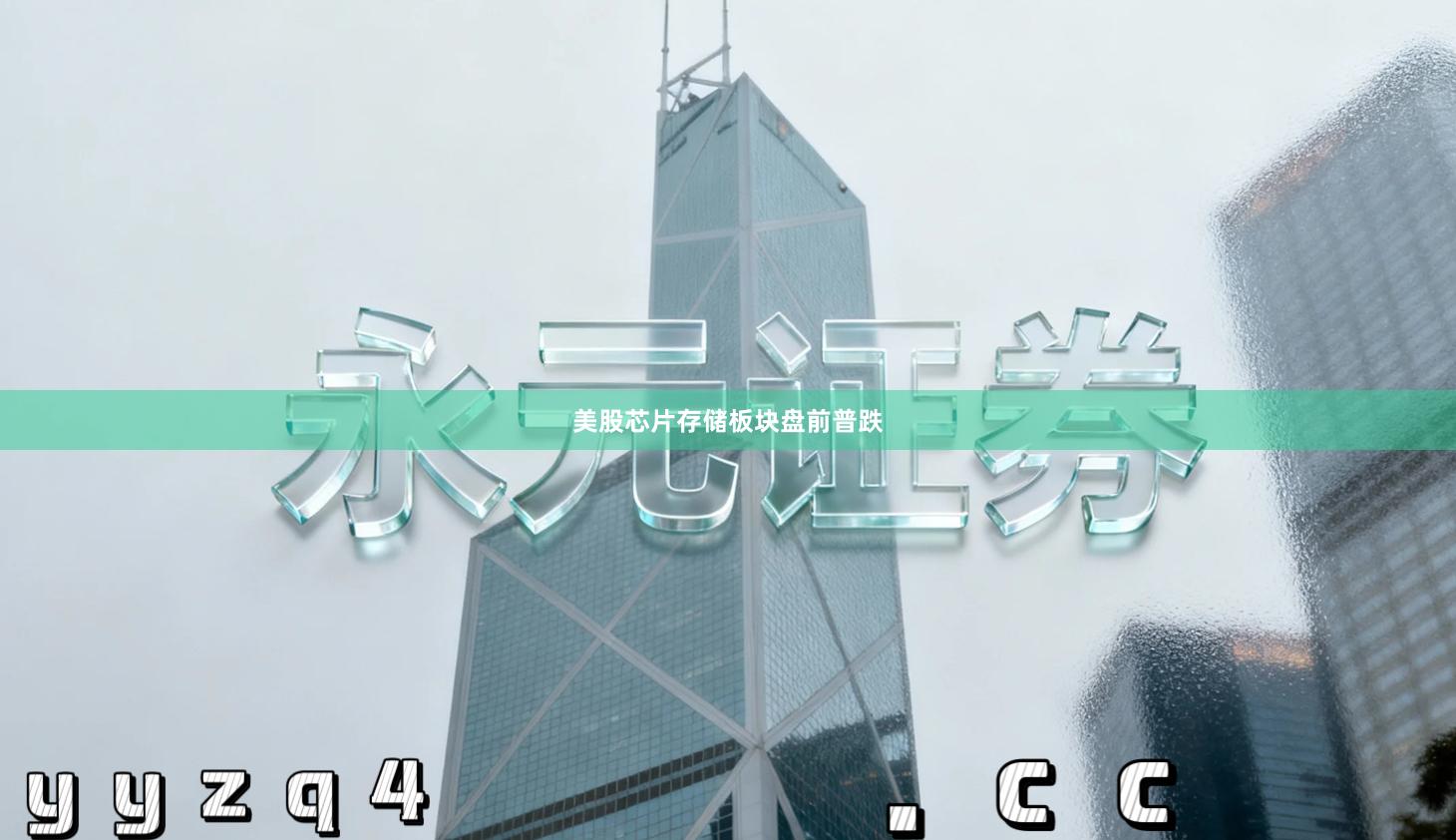 美股芯片存储板块盘前普跌